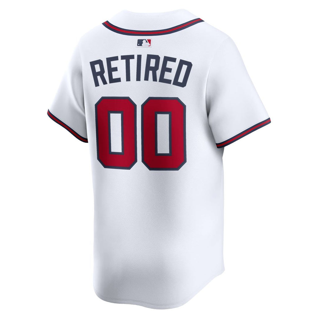 Atlanta Braves Nike Home Limited Pick - A - Player Retired Roster Jersey - White