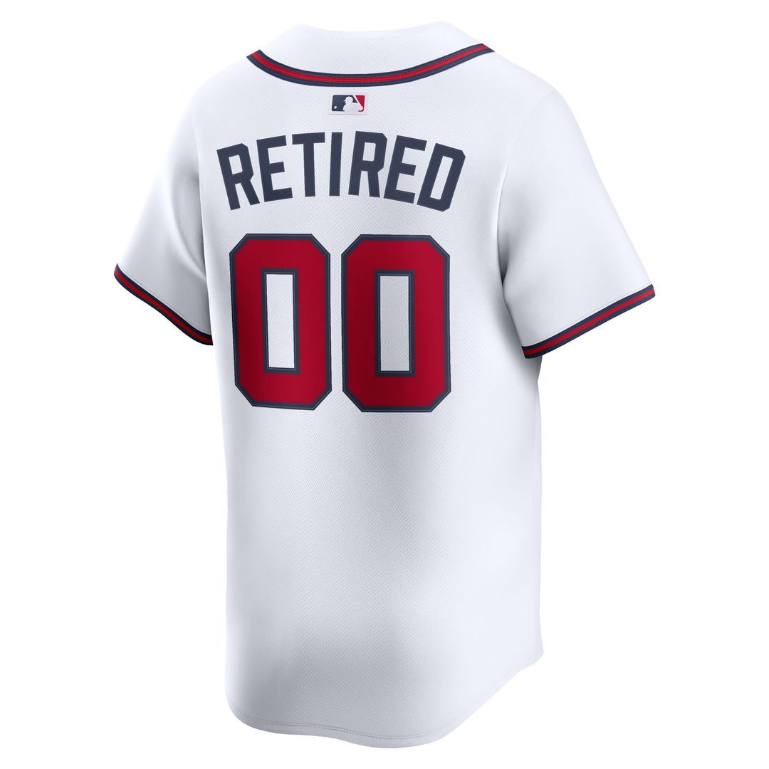 Atlanta Braves Nike Home Limited Pick - A - Player Retired Roster Jersey - White