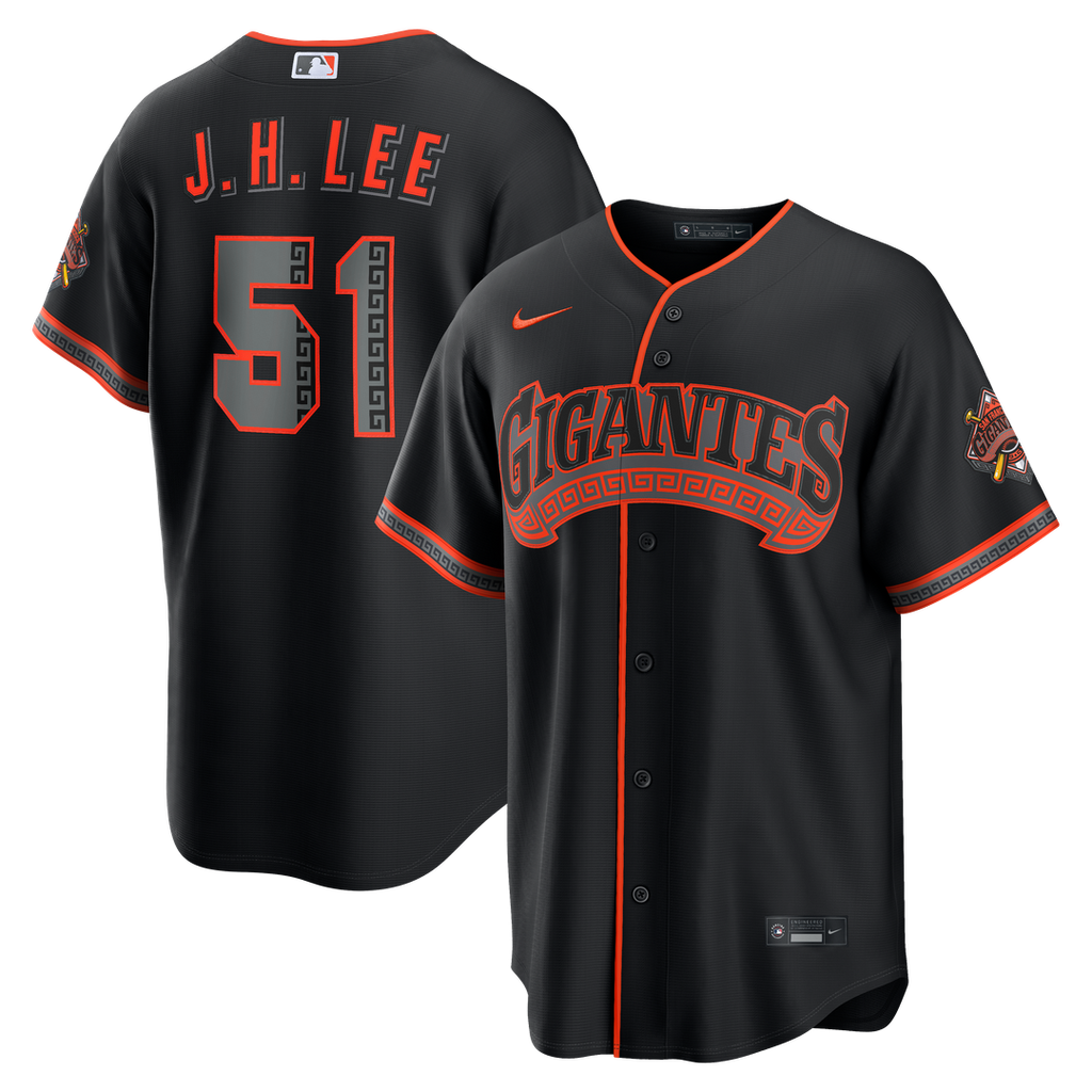 San Francisco Giants Jung Hoo Lee Nike Alternate Stadium Jersey - Black