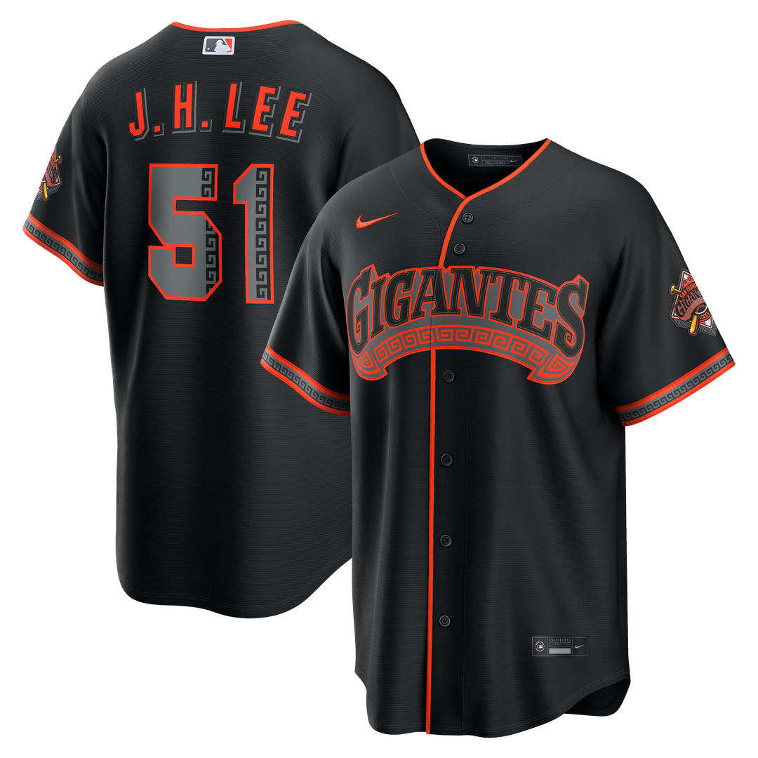 San Francisco Giants Jung Hoo Lee Nike Alternate Stadium Jersey - Black