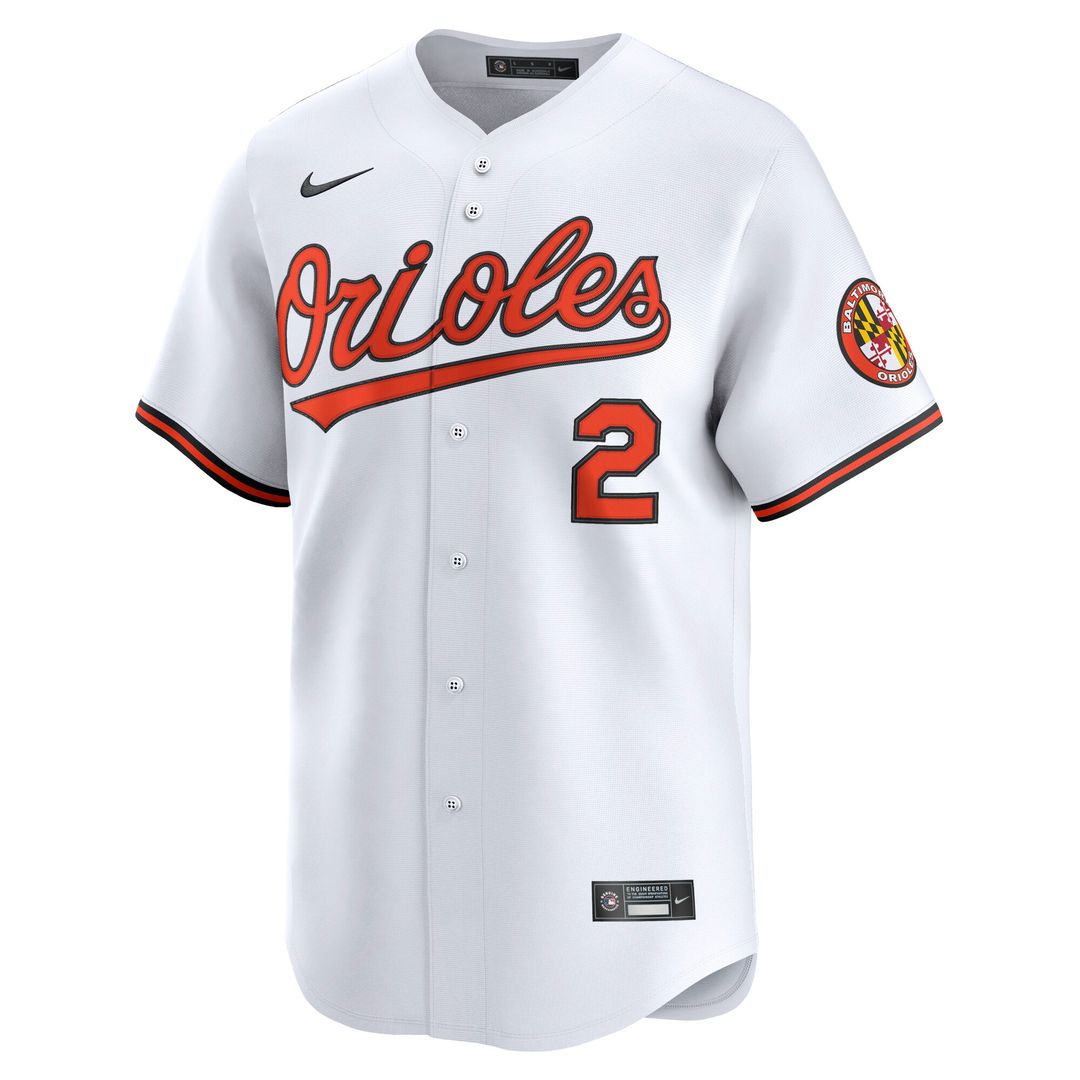 Baltimore Orioles Gunnar Henderson Nike Home Limited Player Jersey - White