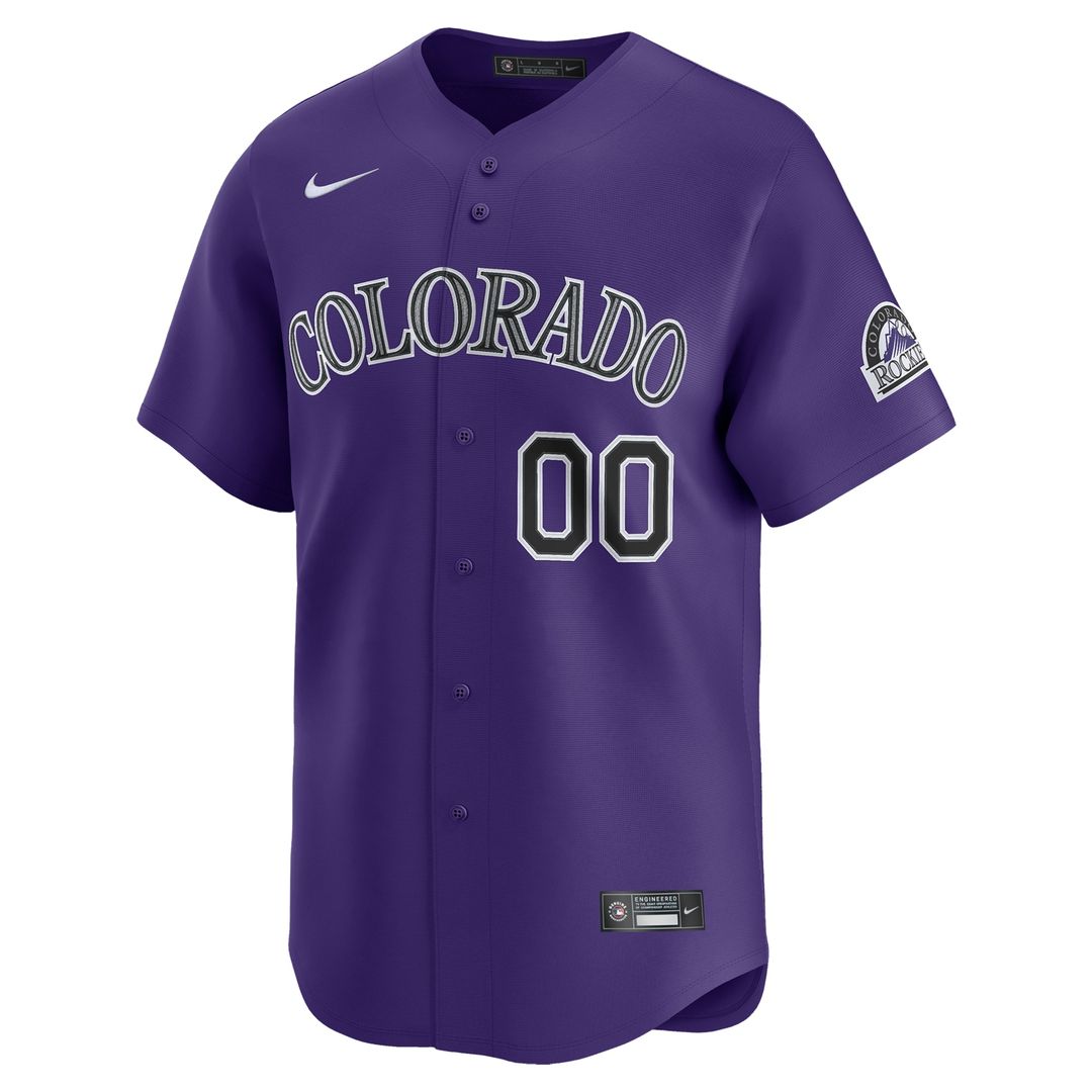 Colorado Rockies Nike Home Limited Custom Jersey - White