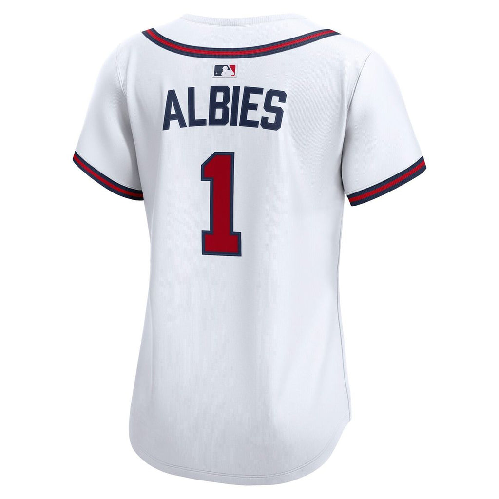 Atlanta Braves Ozzie Albies Nike Women's Home Limited Player Jersey - White