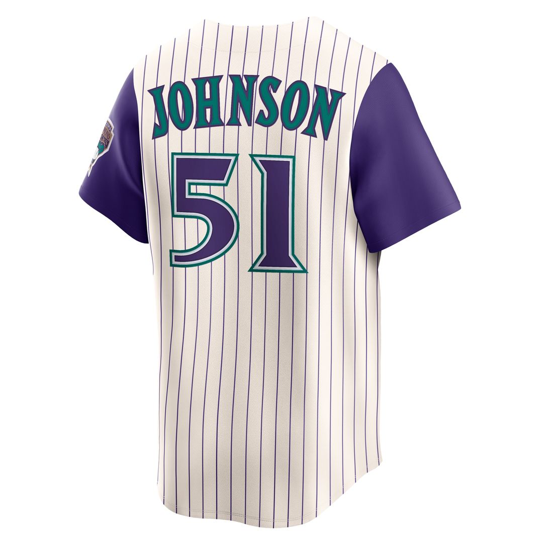 Arizona Diamondbacks Randy Johnson Nike Throwback Cooperstown Limited Jersey - Black