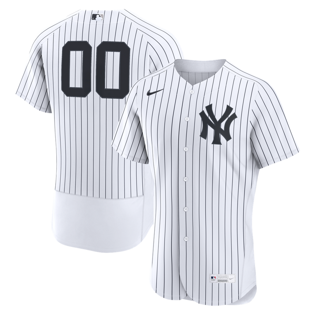 New York Yankees Nike Home Authentic Custom Jersey - White