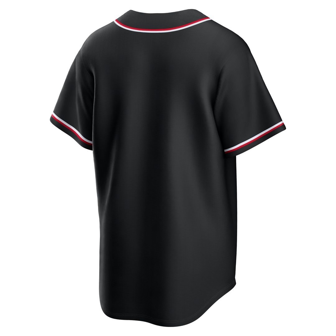 Cincinnati Reds Nike Fashion Replica Black Out Jersey