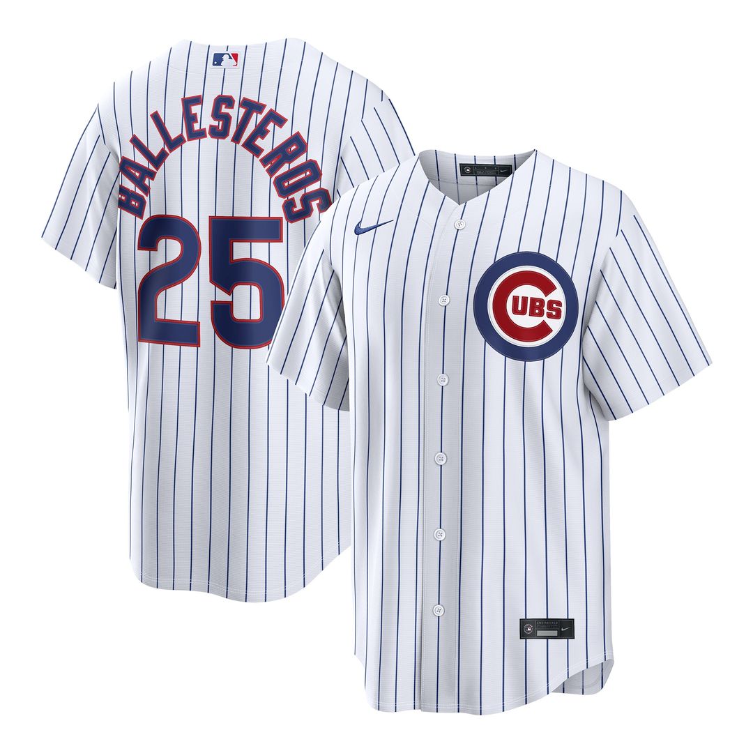 Chicago Cubs Moisés Ballesteros Nike Home Replica Jersey - White