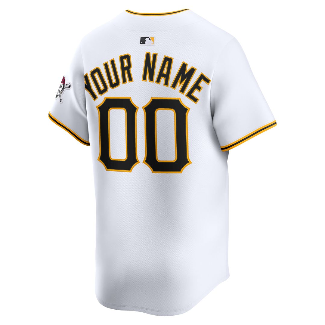 Pittsburgh Pirates Nike Home Limited Custom Jersey - White