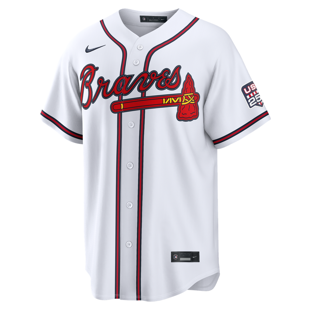 Atlanta Braves Drake Baldwin Nike USA 250 Fourth of July Home Stadium Jersey - White