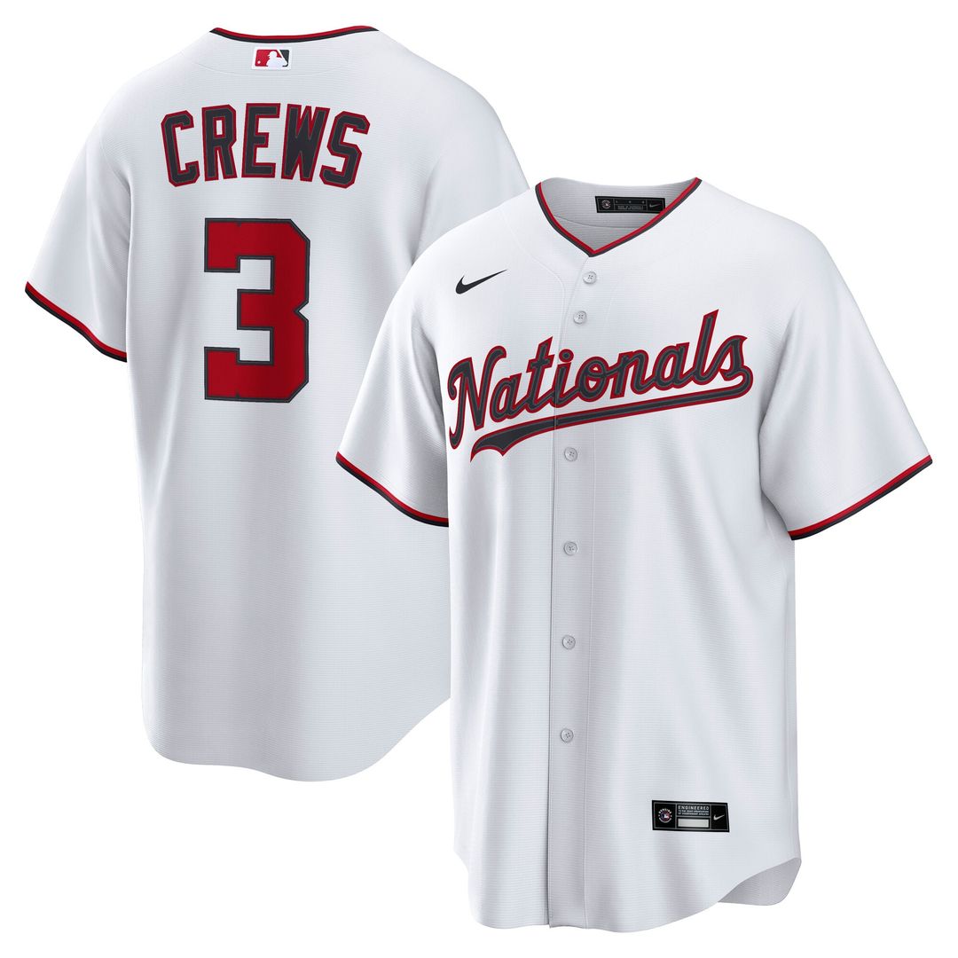 Washington Nationals Dylan Crews Nike Alternate Replica Jersey - Navy