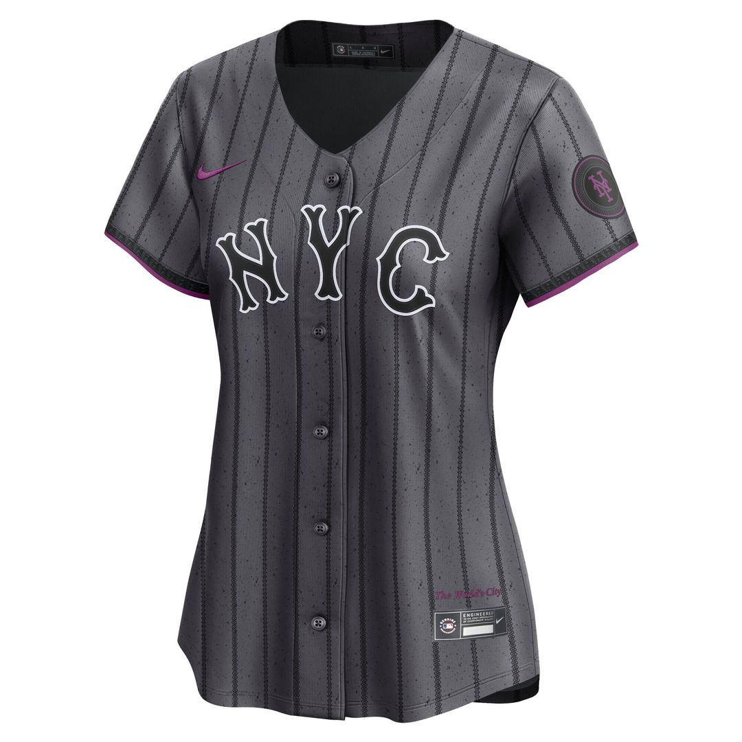 New York Mets Francisco Lindor Nike Women's City Connect Limited Jersey - Gray