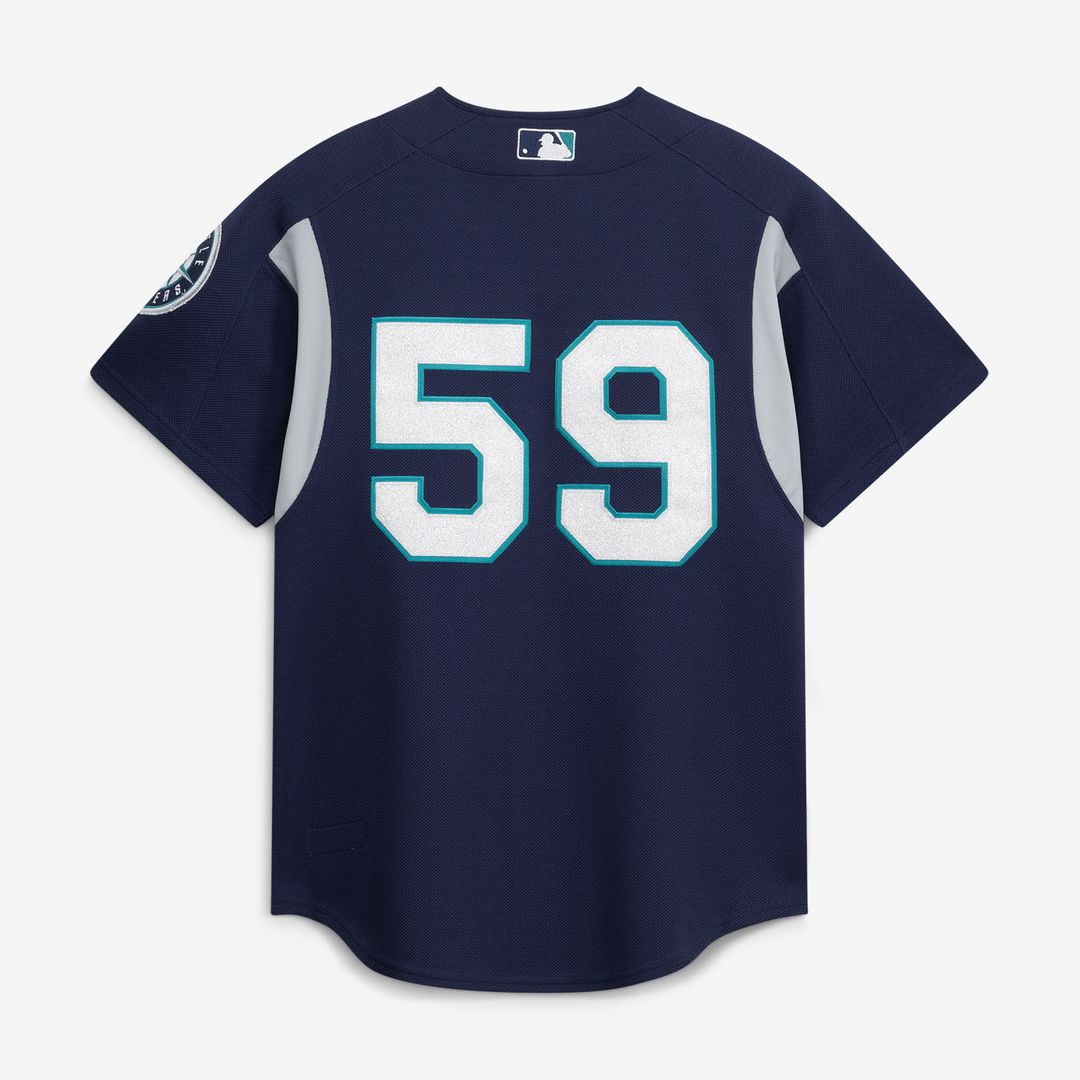 Seattle Mariners Felix Hernandez Mitchell & Ness Cooperstown Batting Practice Jersey - Navy