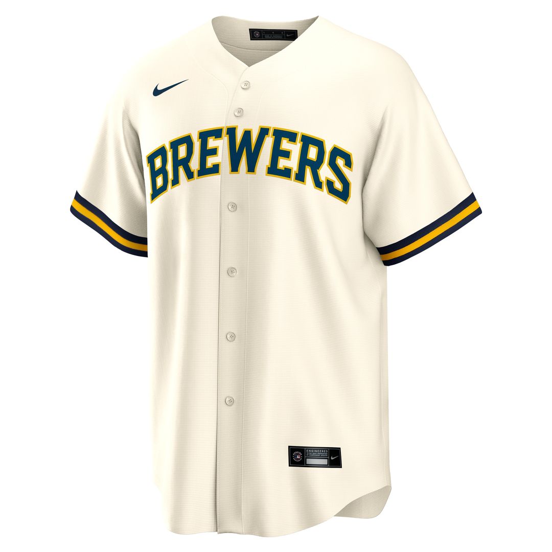 Milwaukee Brewers William Contreras Nike Home Replica Jersey - Cream