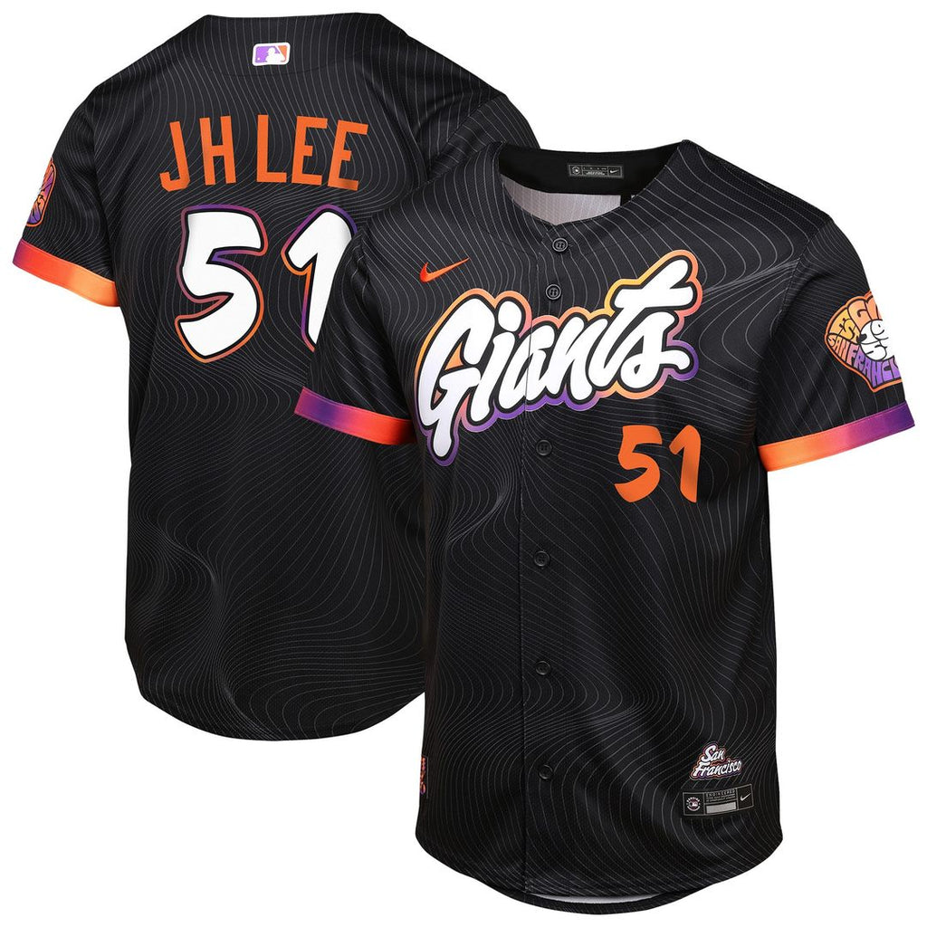 San Francisco Giants Jung Hoo Lee Nike Youth 2025 City Connect Limited Player Jersey - Anthracite