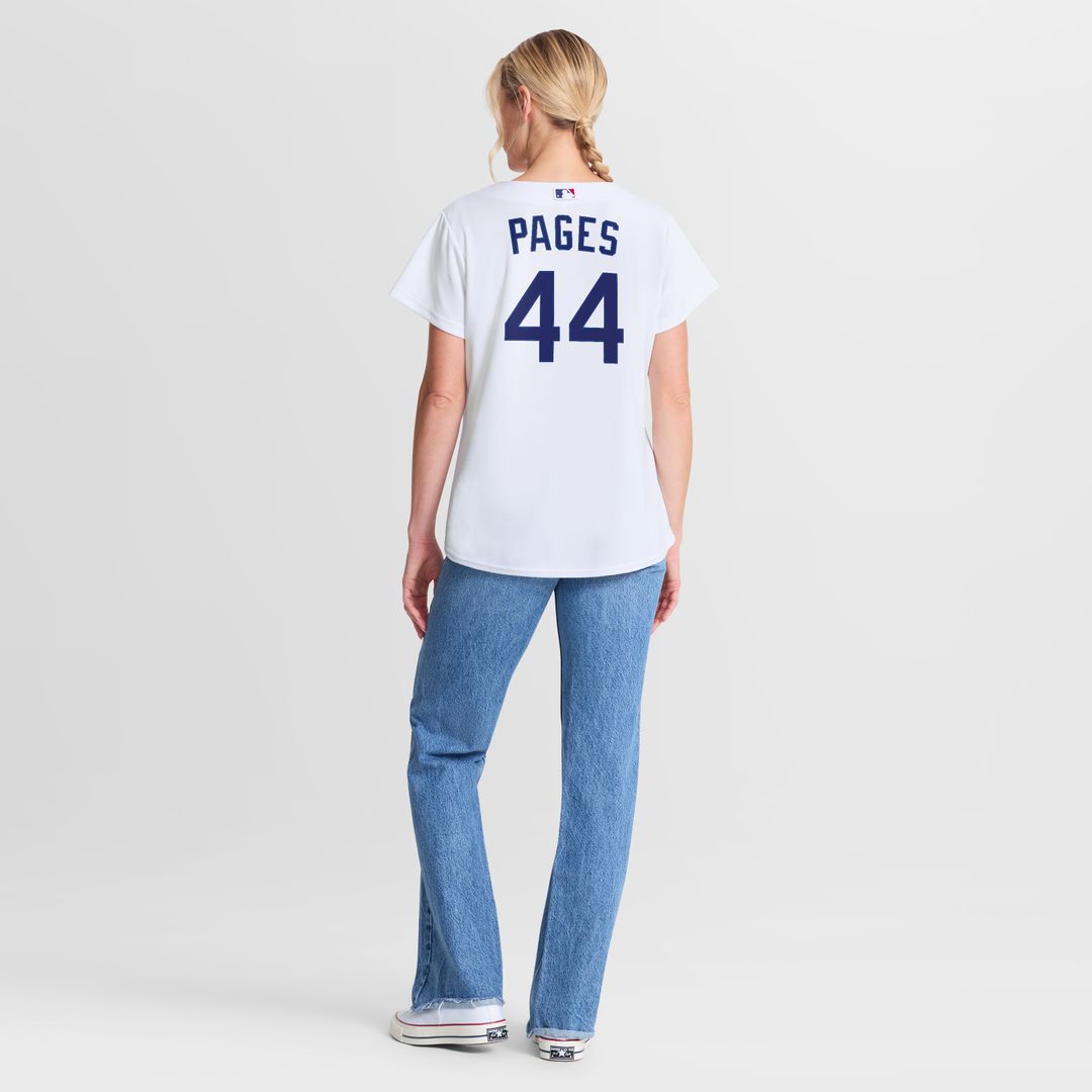 Los Angeles Dodgers Andy Pages Nike Women's Home Replica Jersey - White