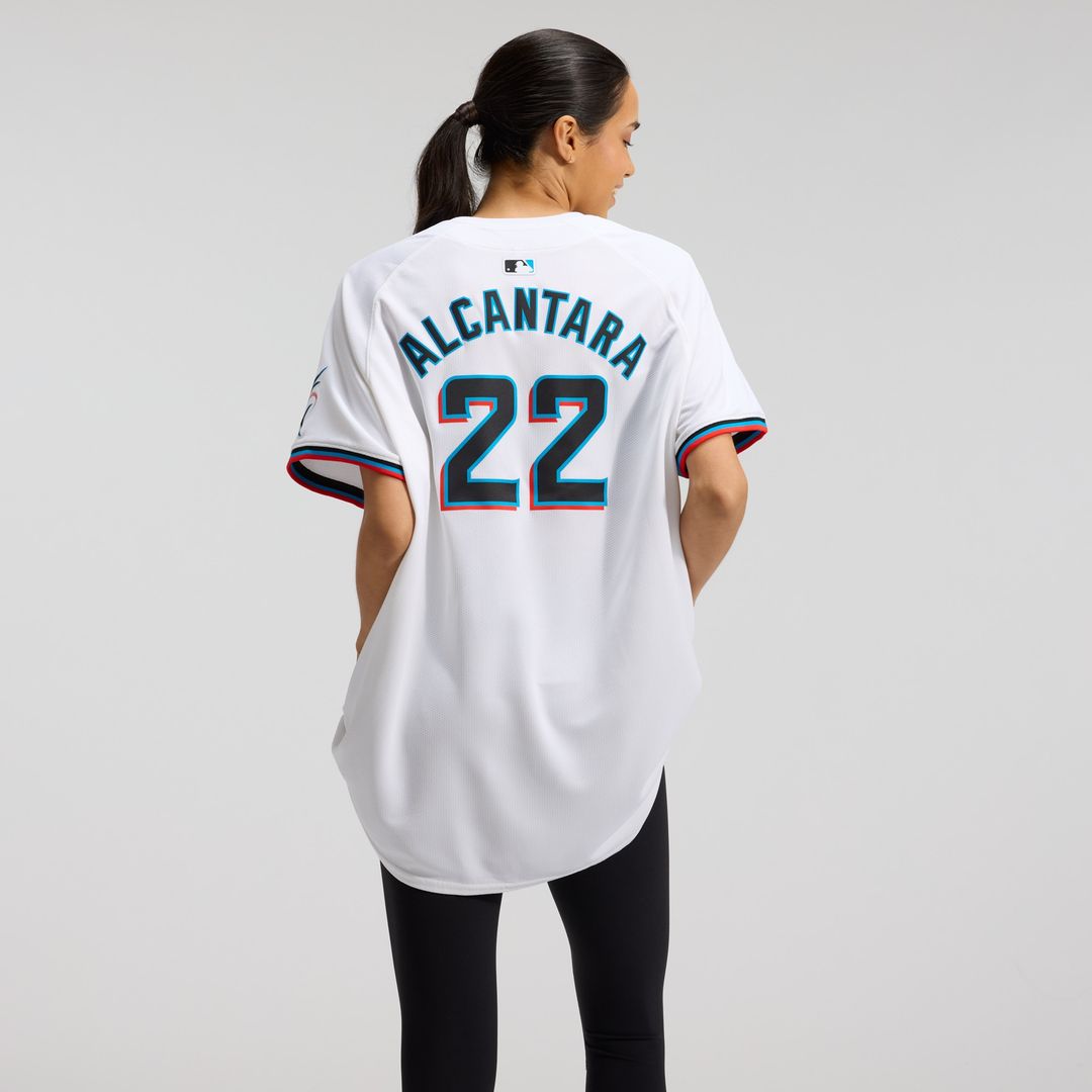 Miami Marlins Sandy Alcantara Nike Women's Home Limited Player Jersey - White