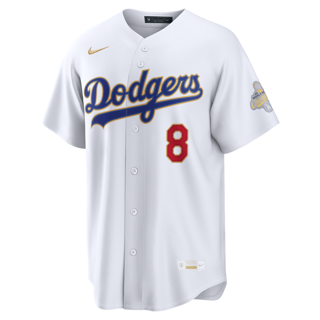 Los Angeles Dodgers Enrique Hernández Nike 2026 Gold Collection Stadium Jersey - White