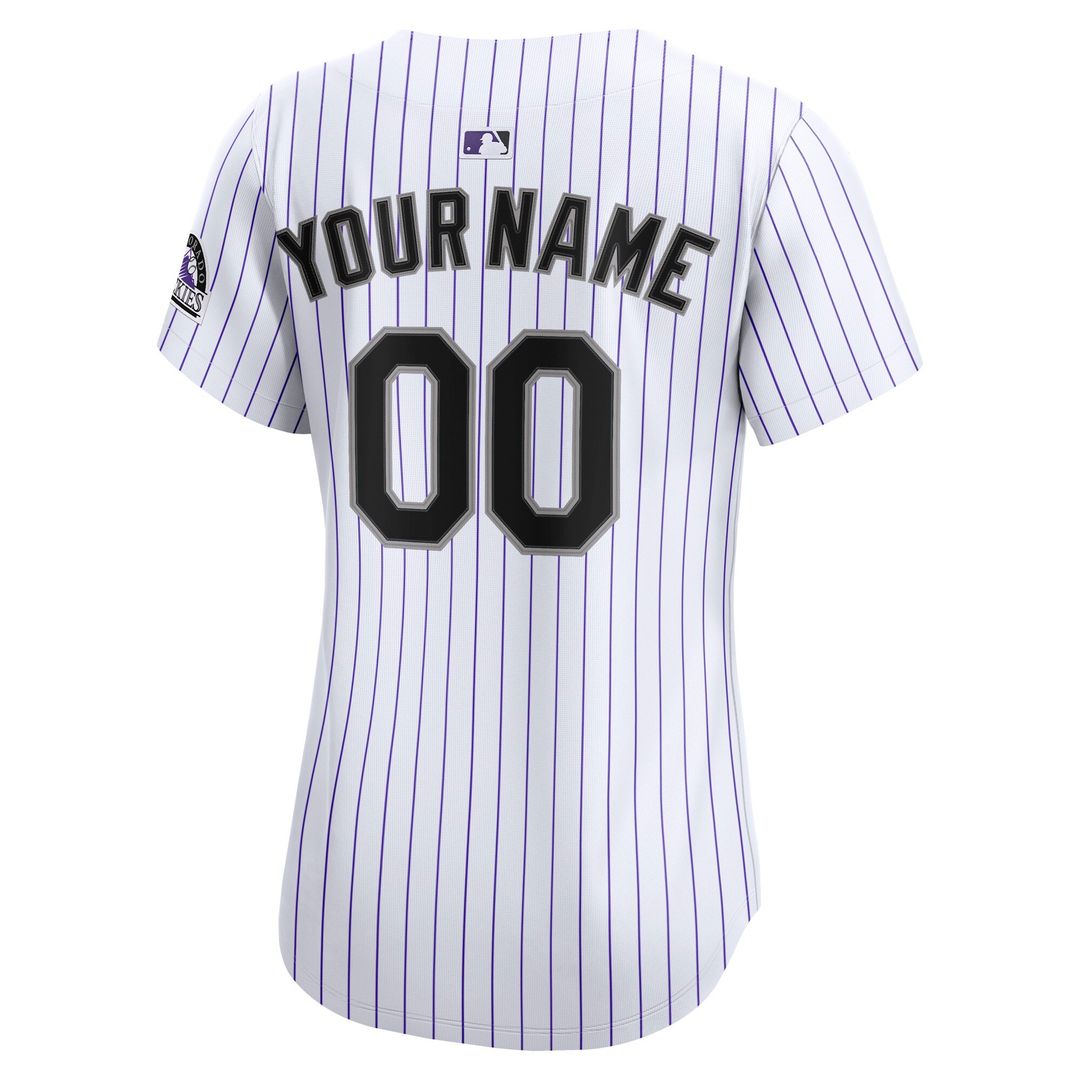 Colorado Rockies Nike Women's Home Limited Custom Jersey - White