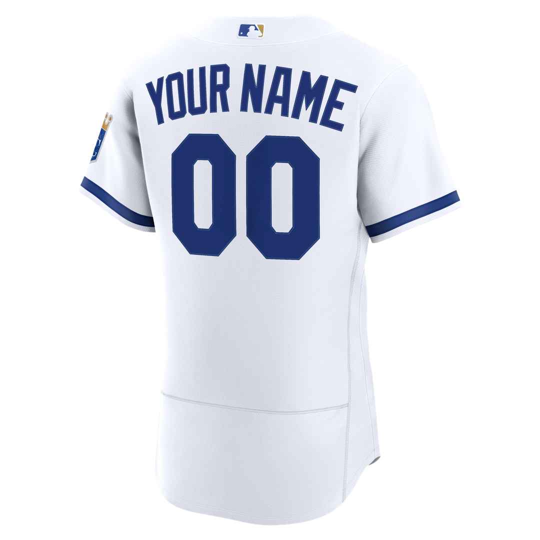 Kansas City Royals Nike Home Authentic Custom Jersey - White