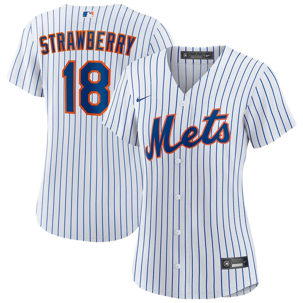 New York Mets Darryl Strawberry Nike Women's Home Replica Player Jersey - White