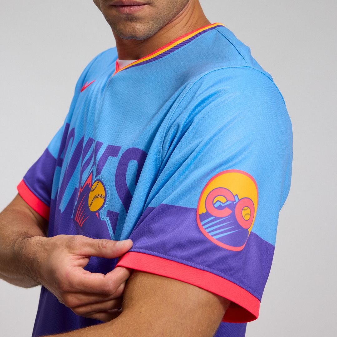 Colorado Rockies Nike 2025 City Connect Limited Jersey - Purple/Light Blue