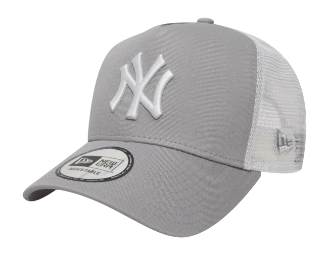 New York Yankees MLB League Essential A-Frame Trucker Snapback New Era Gray/White