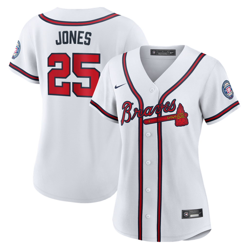 Atlanta Braves Andruw Jones Nike Women's 2026 Baseball Hall of Fame Retired Player Replica Jersey - White
