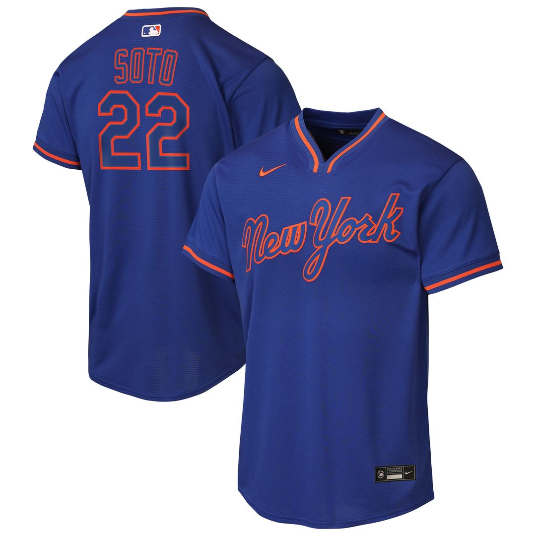 New York Mets Juan Soto Nike Youth Alternate Replica Jersey - Black