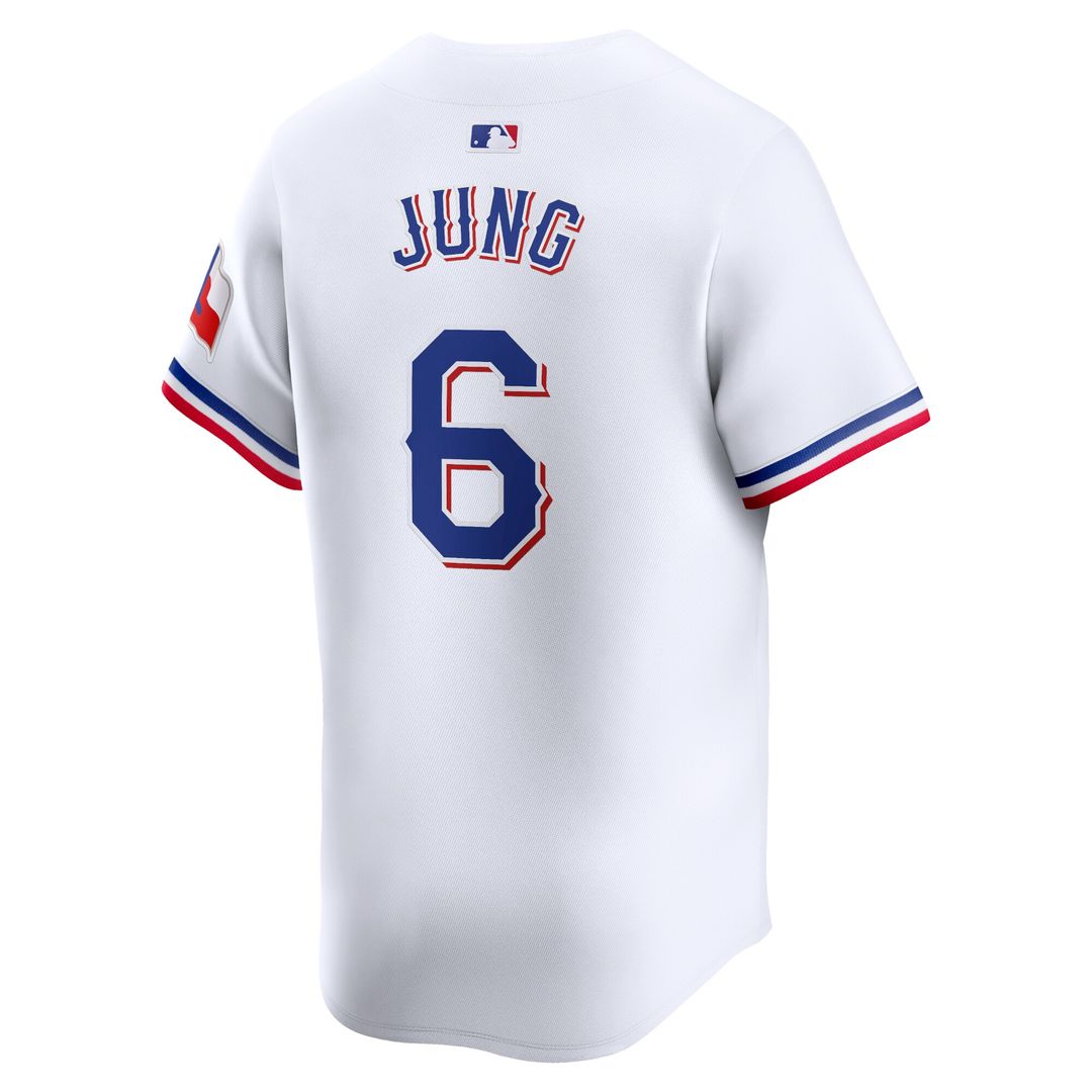 Texas Rangers Josh Jung Nike Home Limited Player Jersey - White