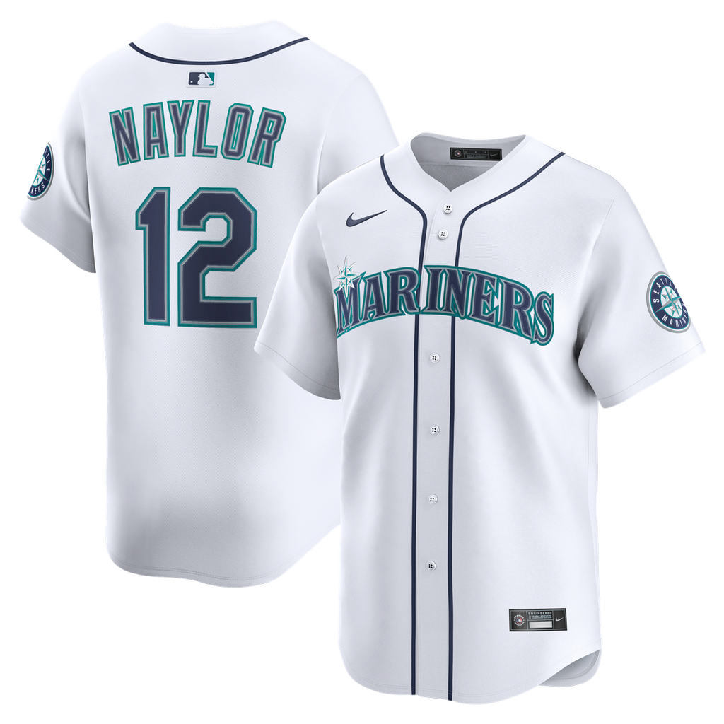 Seattle Mariners Josh Naylor Nike Home Limited Jersey - White