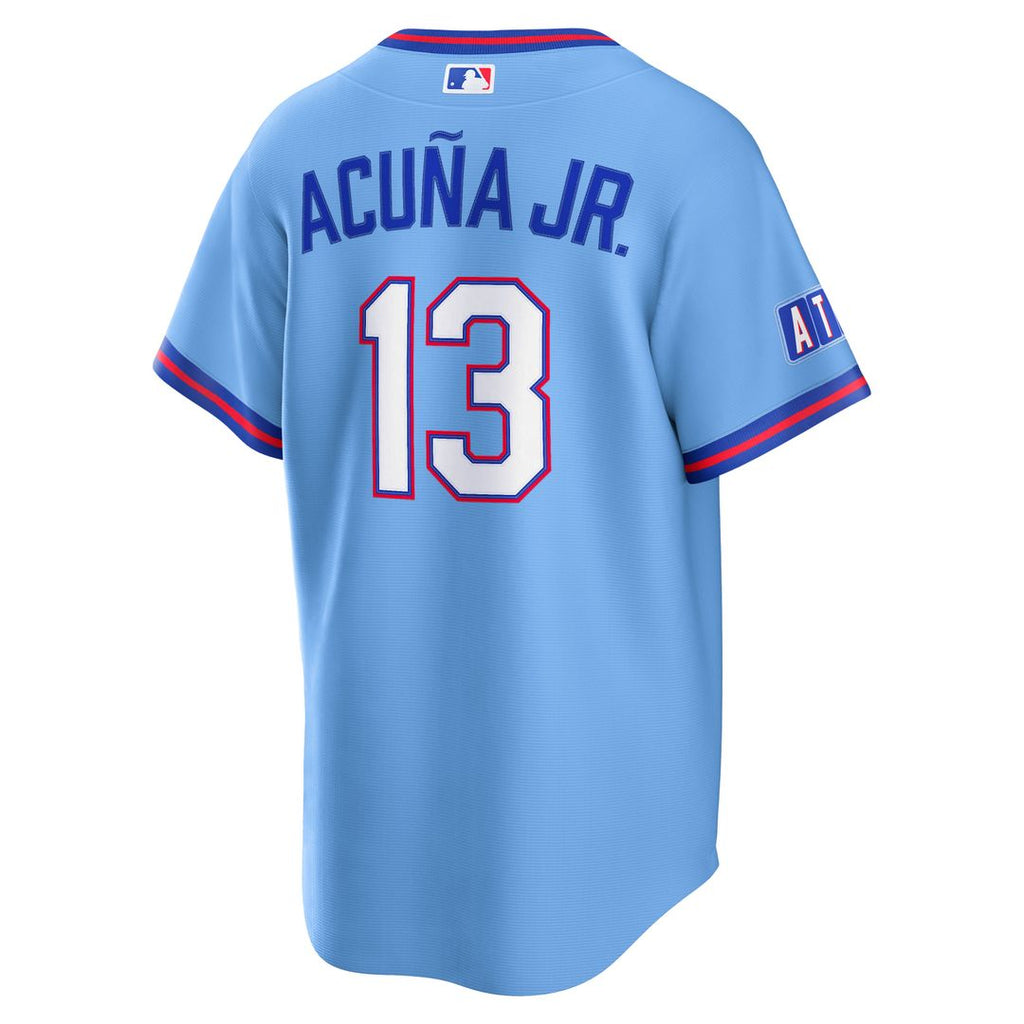 Atlanta Braves Ronald Acuña Jr. Nike 2026 City Connect Stadium Jersey - Powder Blue
