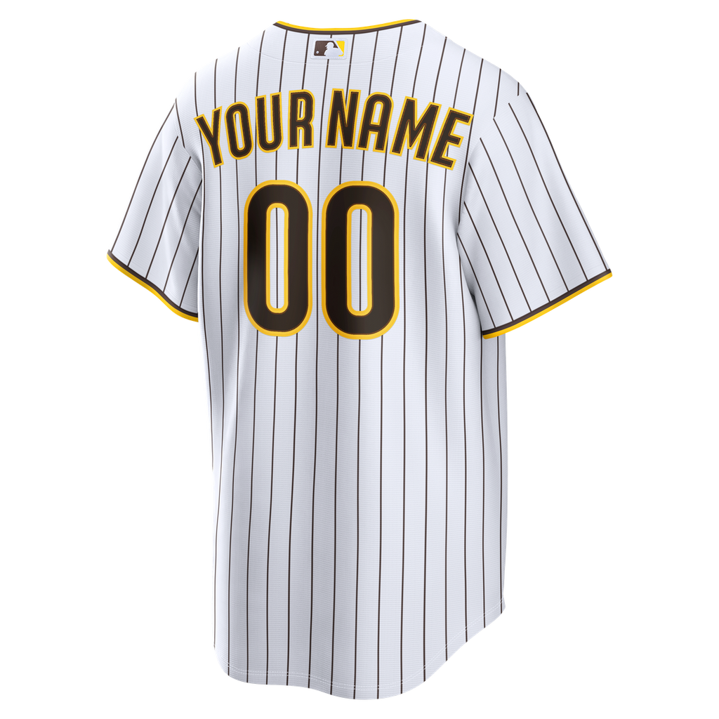 San Diego Padres Nike Home Replica Custom Jersey - White