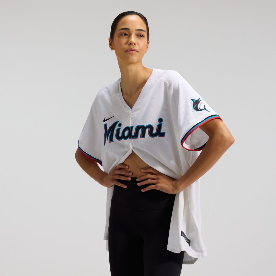 Miami Marlins Sandy Alcantara Nike Women's Home Limited Player Jersey - White