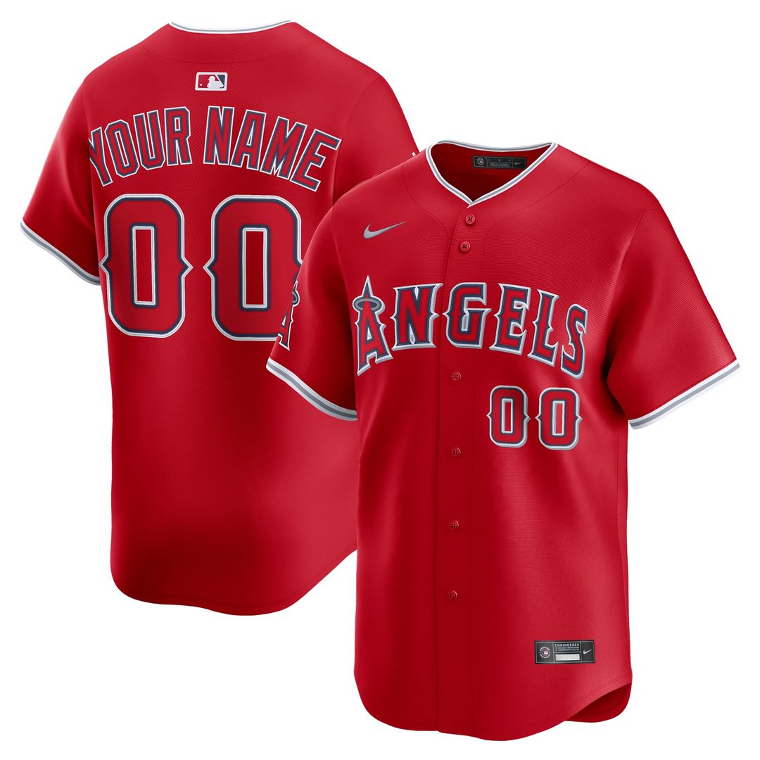 Los Angeles Angels Nike Home Limited Custom Jersey - White