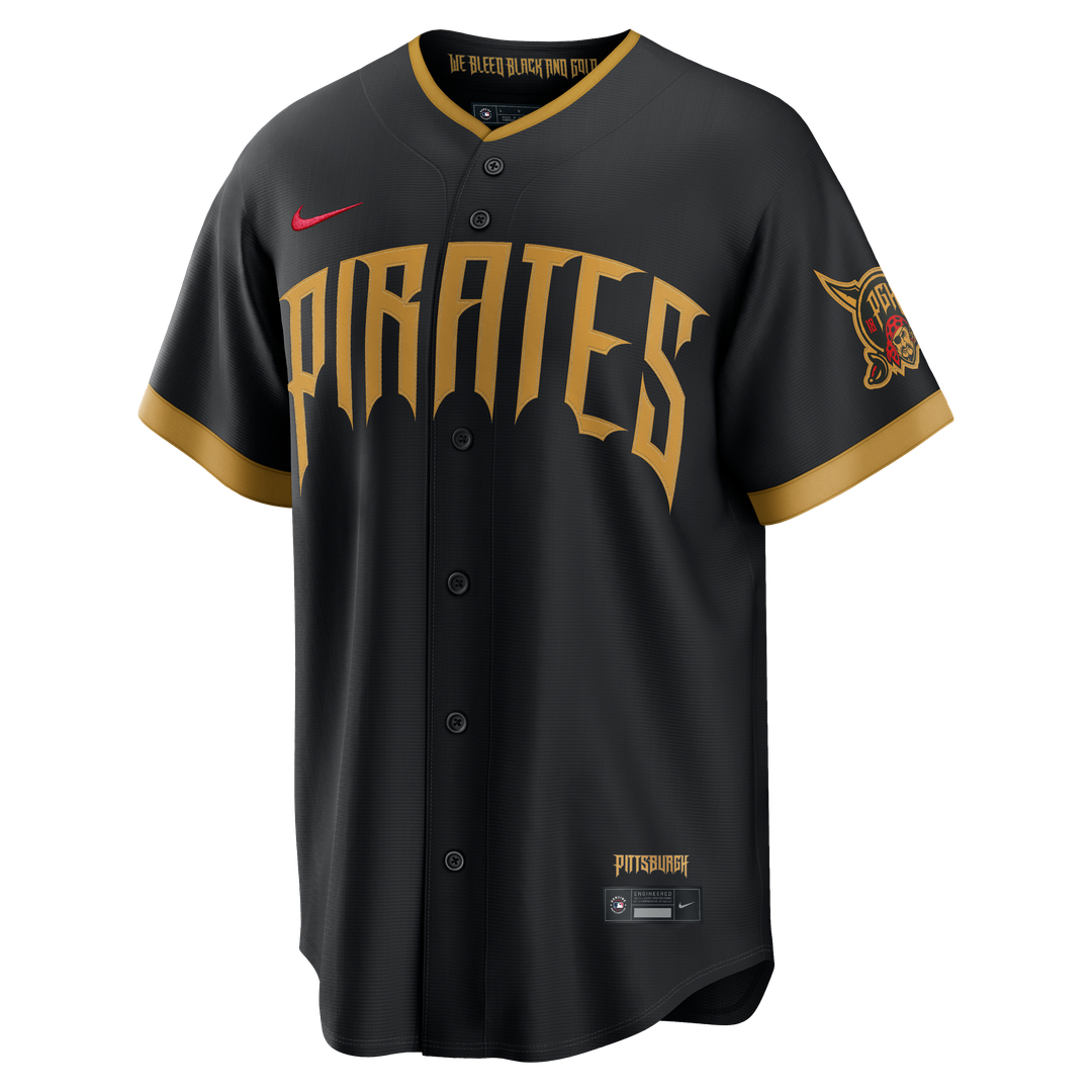 Pittsburgh Pirates Konnor Griffin Nike 2026 City Connect Stadium Jersey - Black