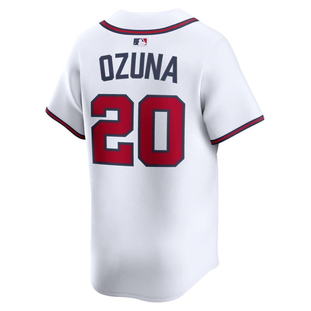 Atlanta Braves Marcell Ozuna Nike Home Limited Player Jersey - White
