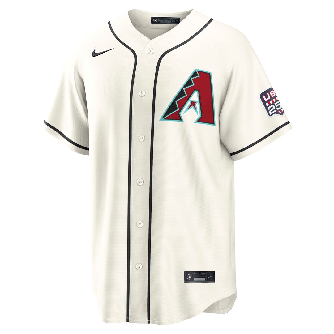Arizona Diamondbacks Corbin Carroll Nike USA 250 Fourth of July Home Stadium Jersey - Cream