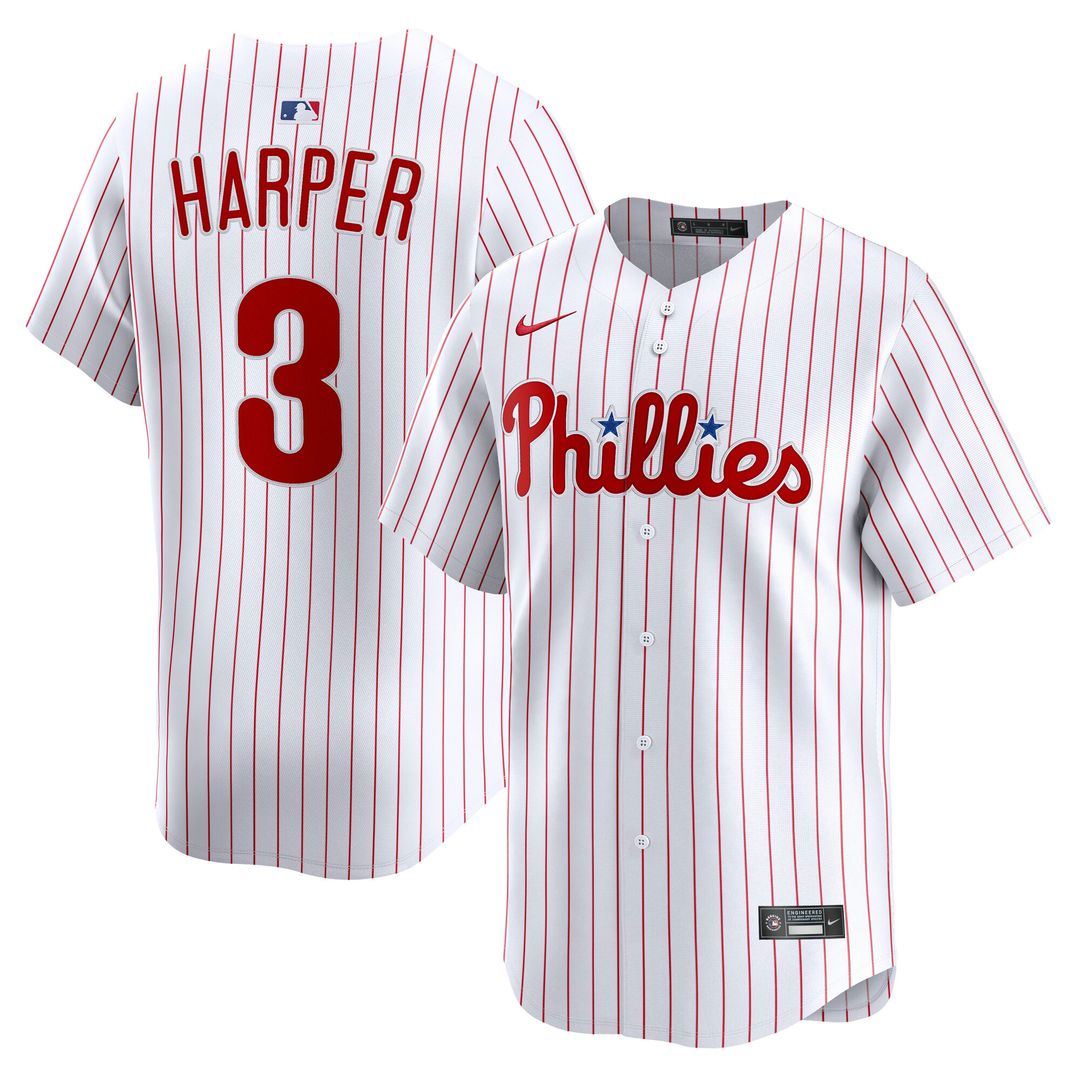 Philadelphia Phillies Bryce Harper Nike Road Limited Player Jersey - Gray