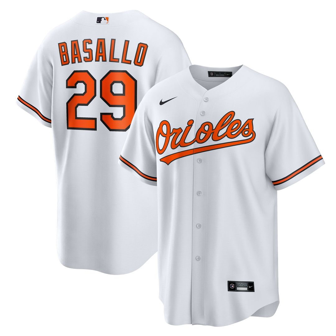 Baltimore Orioles Samuel Basallo Nike Replica Player Jersey - White