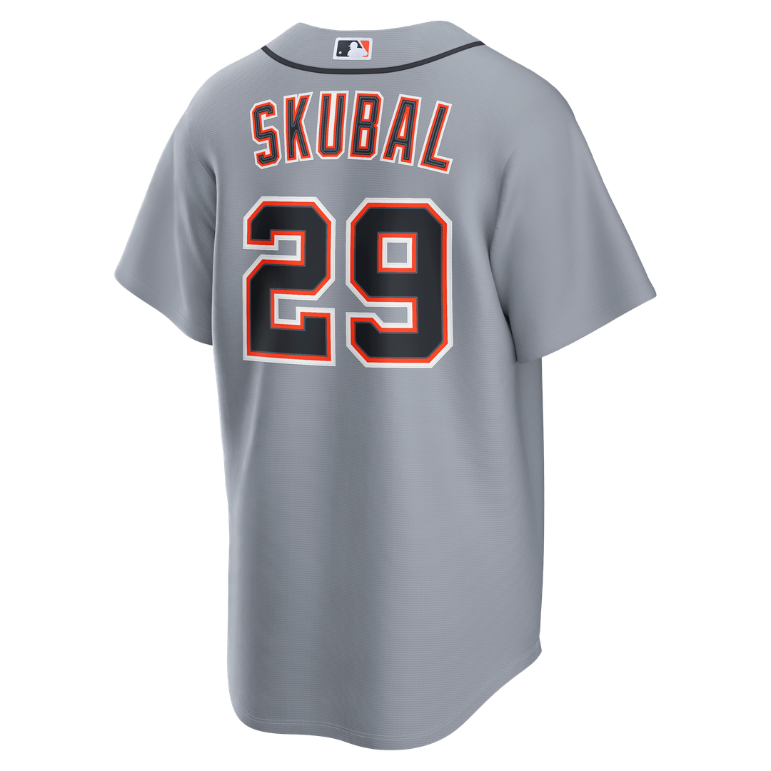 Detroit Tigers Tarik Skubal Nike Road Replica Jersey - Gray