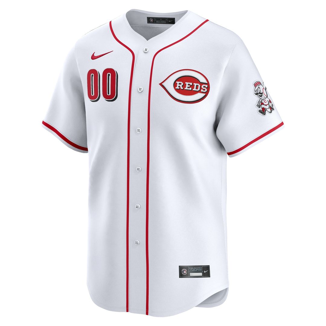 Cincinnati Reds Nike Home Limited Pick - A - Player Retired Roster Jersey - White