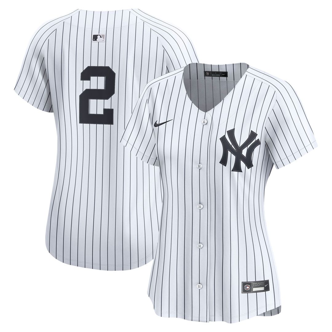 New York Yankees Derek Jeter Nike Women's Home Limited Jersey - White