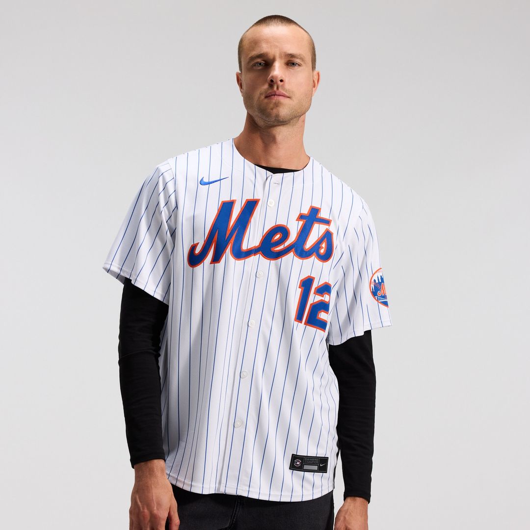 New York Mets Francisco Lindor Nike Home Limited Jersey - White