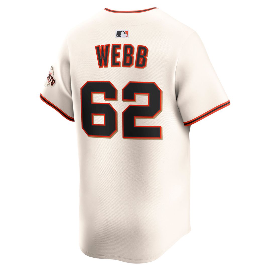 San Francisco Giants Logan Webb Nike Home Limited Player Jersey - Cream
