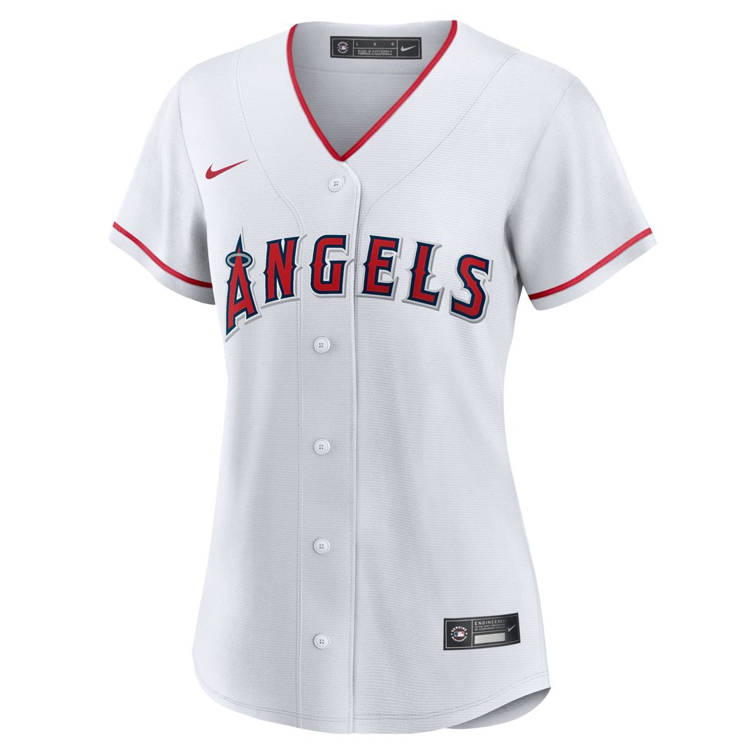 Los Angeles Angels Mike Trout Nike Women's Home Replica Player Jersey - White
