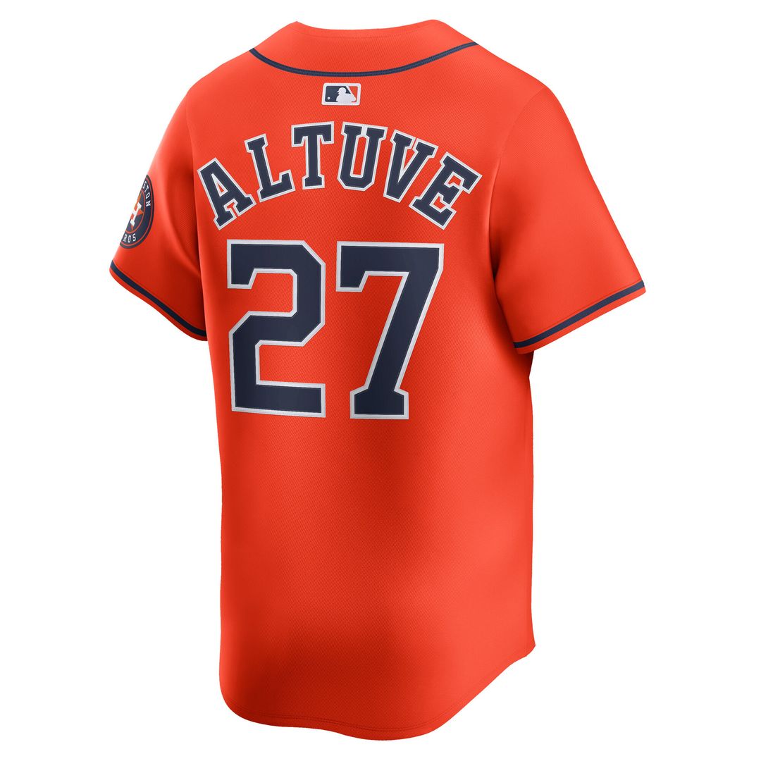 Houston Astros Jose Altuve Nike Road Limited Player Jersey - Gray