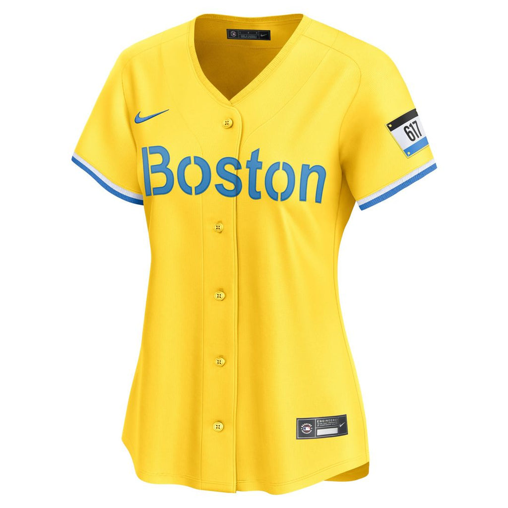 Boston Red Sox David Ortiz Nike Women's City Connect Retired Player Jersey - Gold