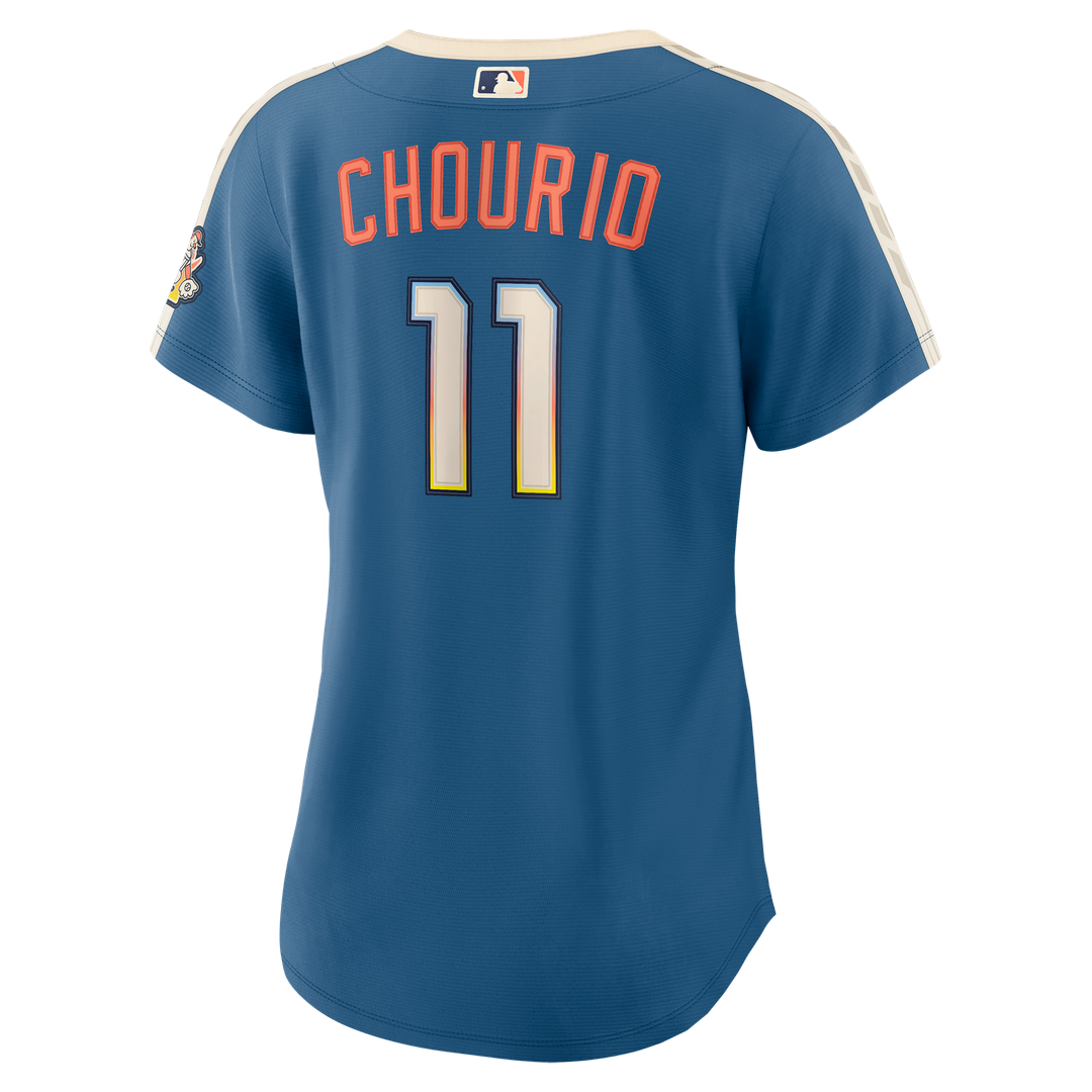 Milwaukee Brewers Jackson Chourio Nike Women's 2026 City Connect Stadium Jersey - Mineral Blue