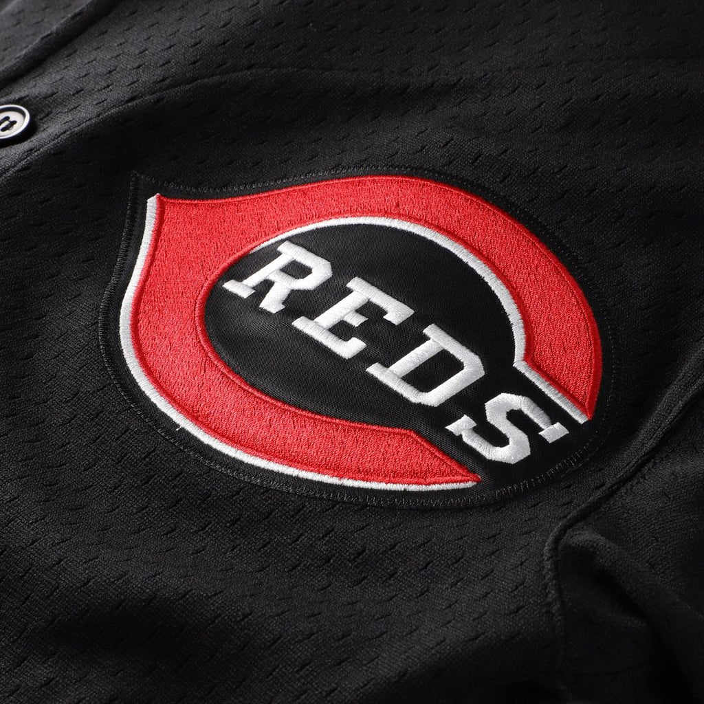 Cincinnati Reds Ken Griffey Jr. Mitchell & Ness Big & Tall Cooperstown Mesh Batting Practice Jersey - Black
