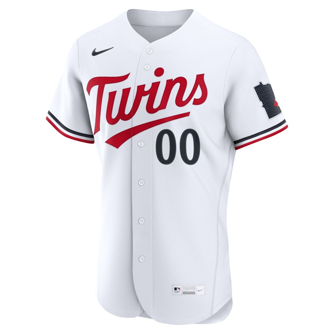 Minnesota Twins Nike Home Authentic Custom Jersey - White